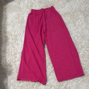 Grey Bandit Pink Wide-Leg Pants